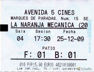 La Naranja Mec nica 2009 Spain Sevilla Avenida 5 Cines - 921